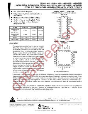 SN74ALS654DWR datasheet  